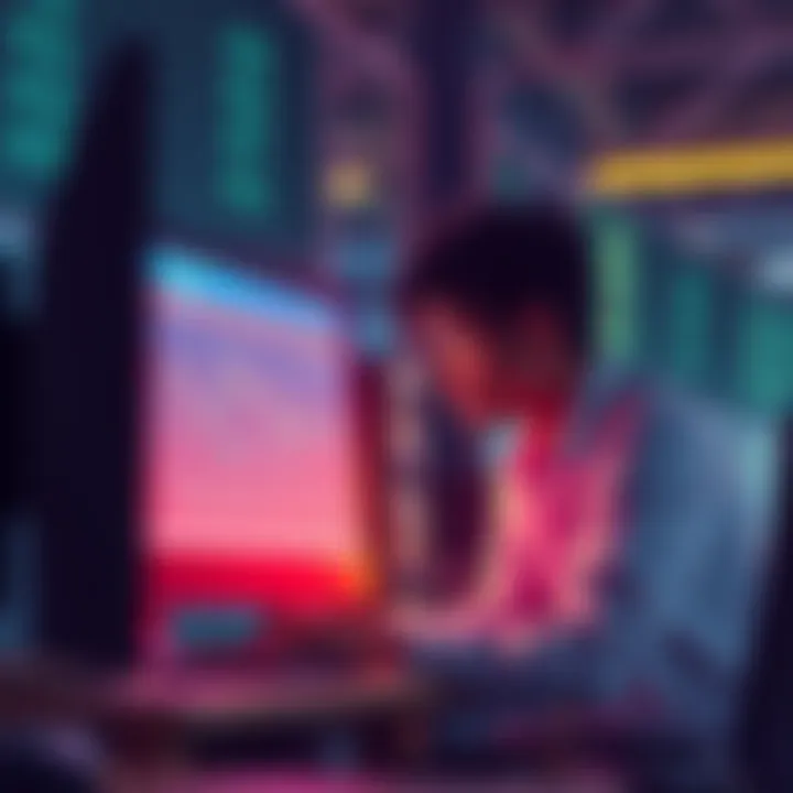 Person looking concerned at a computer screen while checking withdrawal status from Kucoin