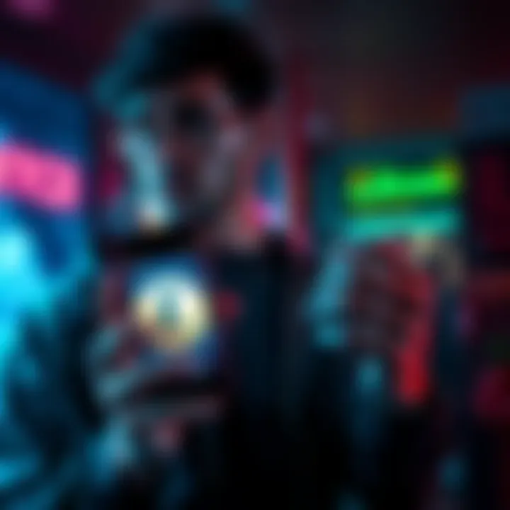 Frustrated person with Litecoin logo A frustrated individual holding a smartphone displaying the Litecoin logo, showing concern over a delayed deposit response