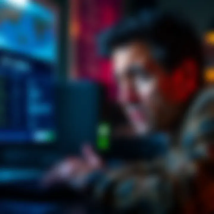 A person looking stressed while trying to complete a liveness check on a computer with a KYC status message on the screen.