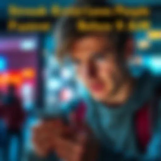 A person showing frustration while checking their phone, representing streak issues with a worried expression.