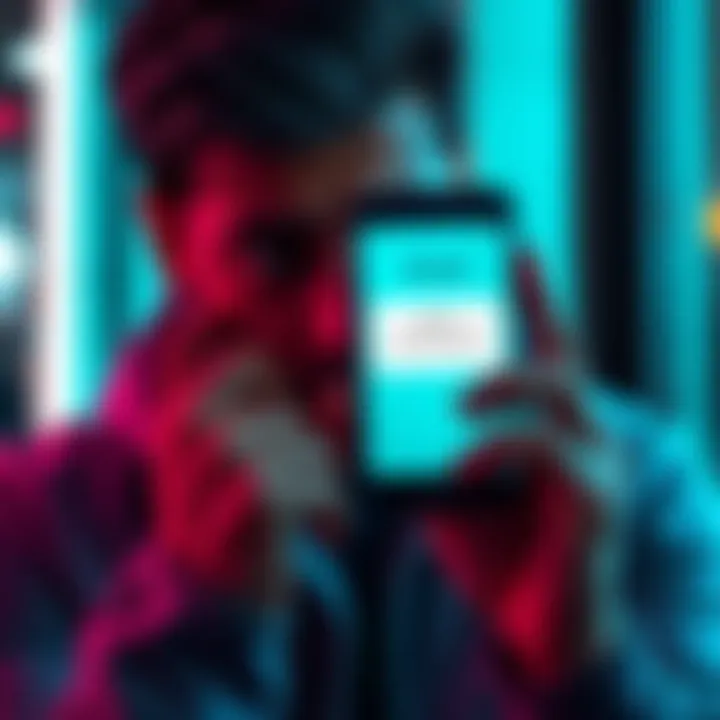 A person looking frustrated while holding a phone with a Revolut app showing an account closure message