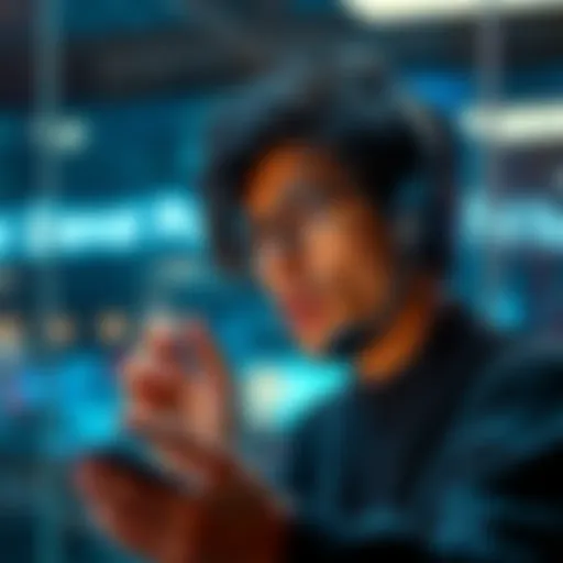 A person looking frustrated while trying to contact customer support without a mobile app on their phone
