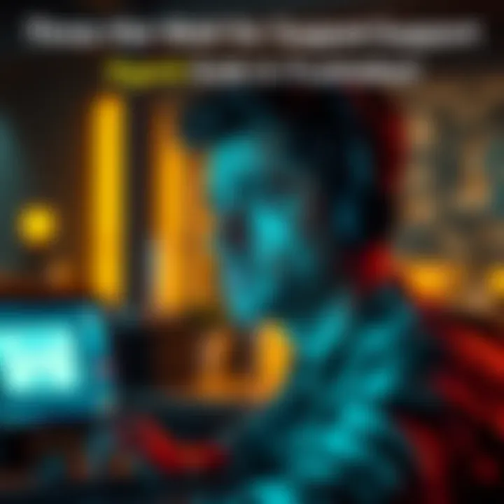 A person looking frustrated while waiting for a customer support response on their computer