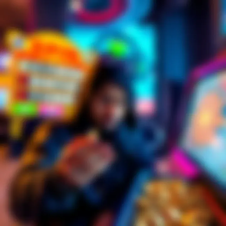 A disappointed gamer holds a handful of bid tokens, looking frustrated at a gaming screen showing daily spin results.