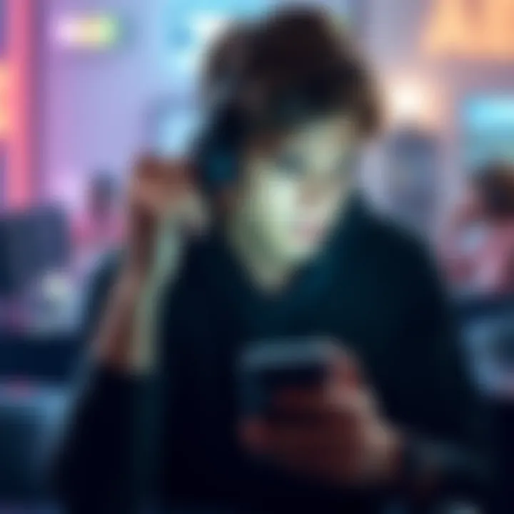 A person looking disappointed while holding a smartphone, reflecting on a lost tier jump in a game