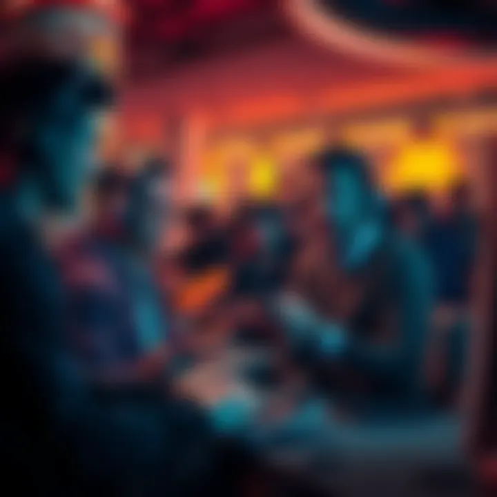 A group of gamers expressing frustration over cheating in a gaming forum, some appear angry and others are typing on their devices