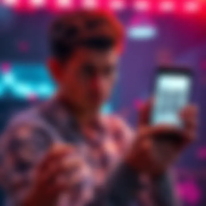 Person looking confused while trying to log into an account, staring at a smartphone showing a QR code