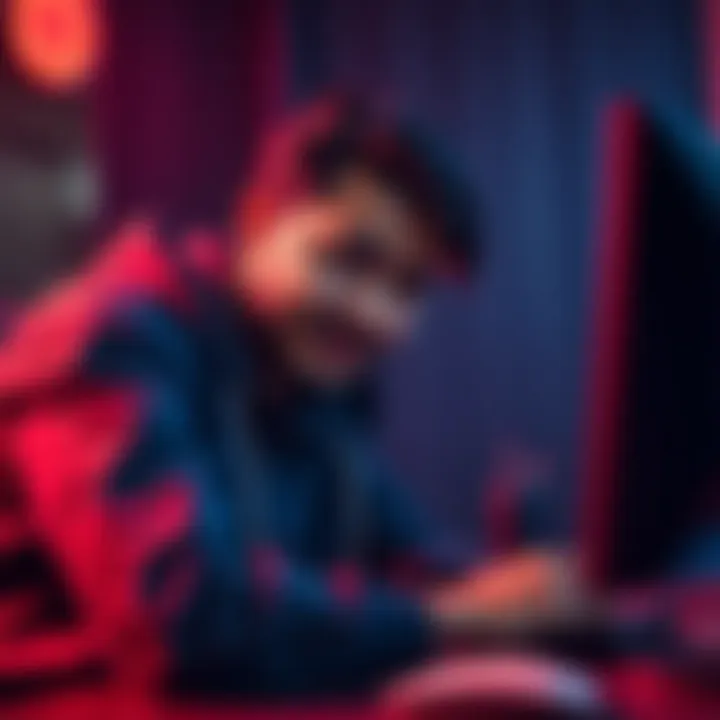 Frustrated user at computer A Dominican user looking frustrated while trying to verify their Binance account on a computer