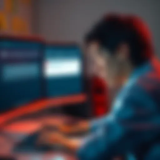 A person looking frustrated at their computer screen while trying to change their email on Revolut, with an error message displayed.