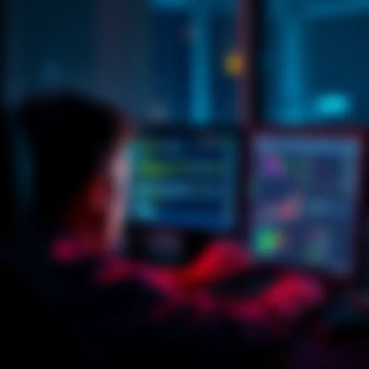 A person looking at a computer screen with a worried expression, showing a message about deleted EUR transactions.