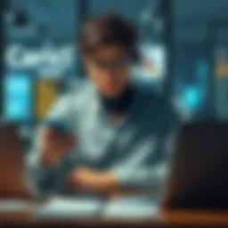 A person looking frustrated while holding a phone and laptop, surrounded by unanswered emails and call logs, representing the long wait for Gemini's customer service response