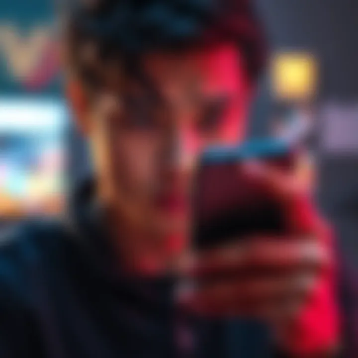 A person looks confused while trying to access a kids app on their smartphone, showing a screen with a redirection to an adult app.