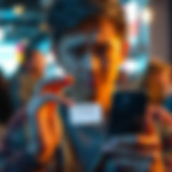 A young person looking frustrated while holding a phone, displaying the verification message from a +18 app