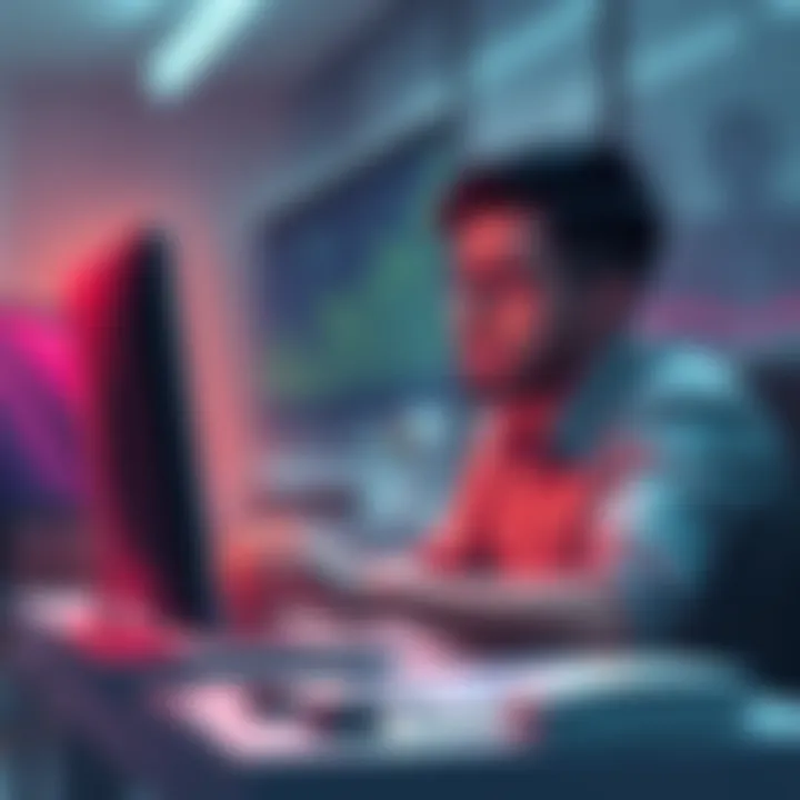 A person sitting at their desk, looking frustrated while checking their computer for updates on a withdrawal request from Kraken Support