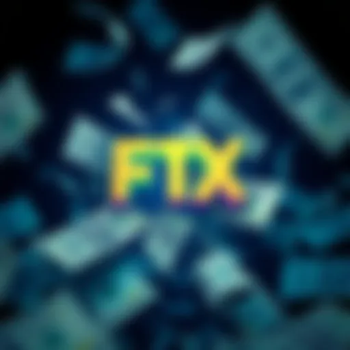 Illustration of FTX logo with dollar bills, symbolizing the repayment of creditors