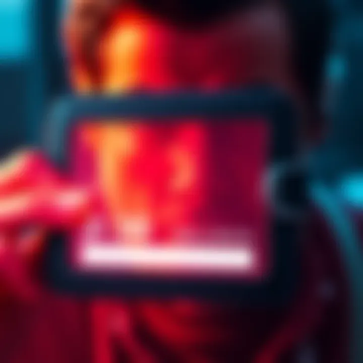 A digital wallet showing a zero balance after a transaction, with a shocked expression on a person's face in the background.