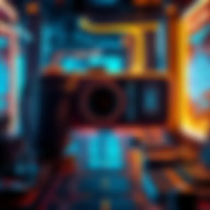 A futuristic representation of X50 technology with sleek designs and digital elements