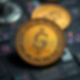 A close-up view of a Galerius coin showcasing its unique design and details.