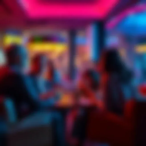 A group of individuals discussing their experiences with gambling recovery in a supportive environment.