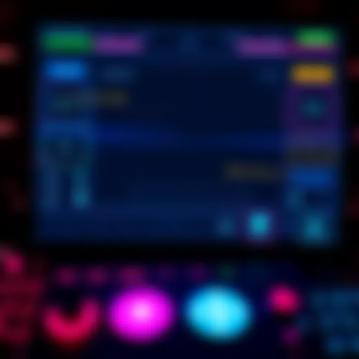 Game Glitch Mixing Old and New Buttons A screenshot showing a video game interface with both old and new buttons displayed, while the Landmark tab is blank or inactive.