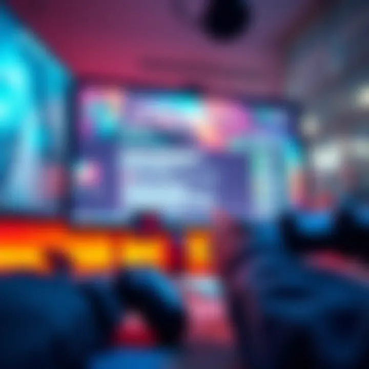 Game Information Announcement A player checking official game updates on a computer screen with a game controller nearby