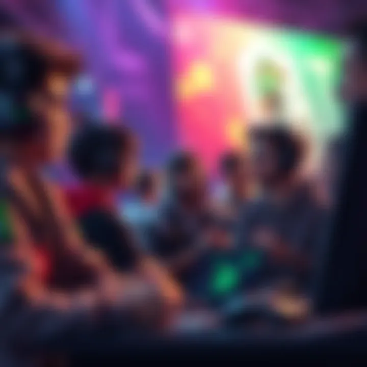 A group of players chatting about the need for better ad systems in gaming.