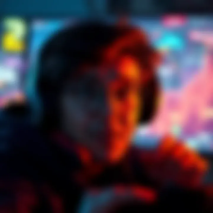 A gamer looking frustrated at a blank screen where games should be visible