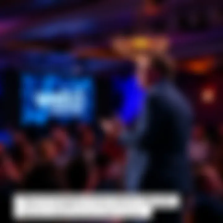 Gavin Wood delivering a keynote speech at Web3 Summit 2025, with an audience engaged in the background