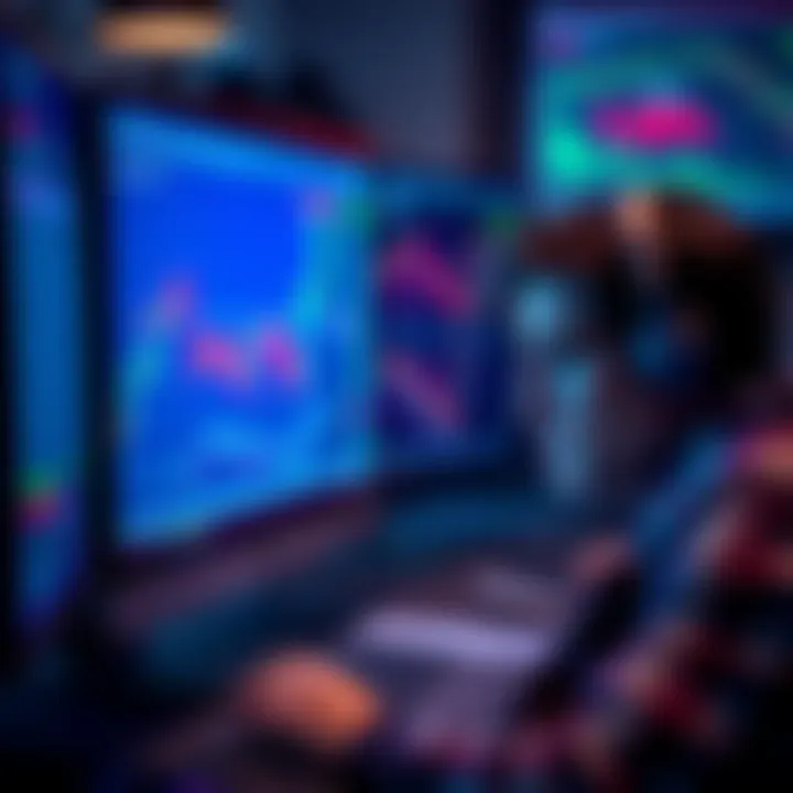 A frustrated person looking at their computer screen showing unpaid referral bonuses from Gemini, with a background of trading charts and referral links.