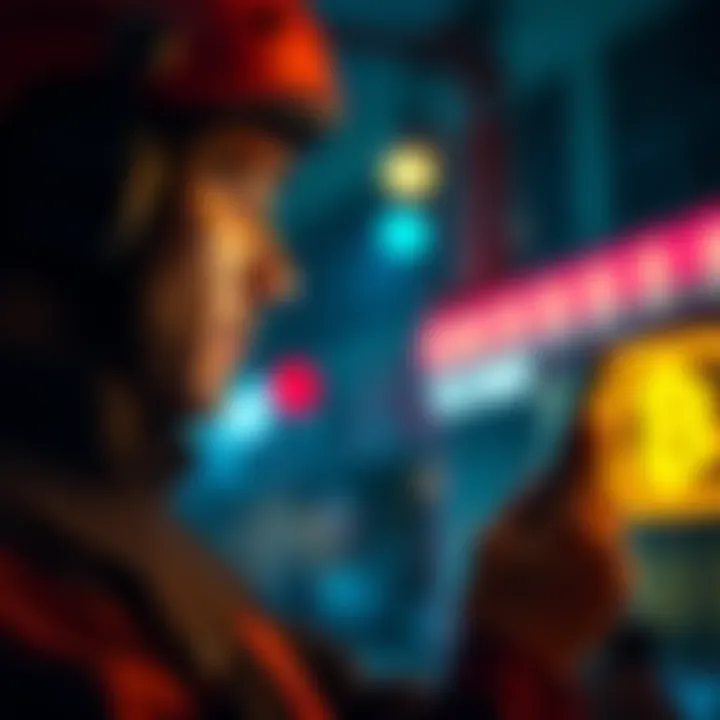 Gig worker checking payment status A gig worker looking at their smartphone screen showing payment delay notifications, expressing frustration over delayed earnings from stablecoins.