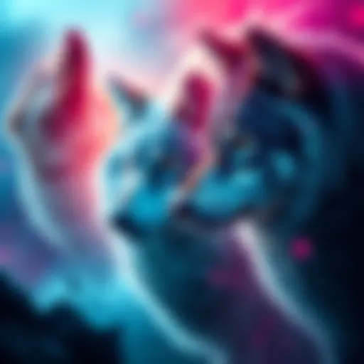 A collection of unique wolf designs showcasing rare traits created in Affinity Designer.
