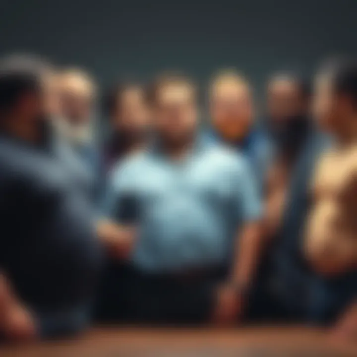 A group of diverse men discussing their feelings about girthier and slimmer physiques, showing various reactions and expressions.