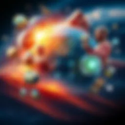 A collage of images representing climate change, poverty, and technology interconnections in today's world.