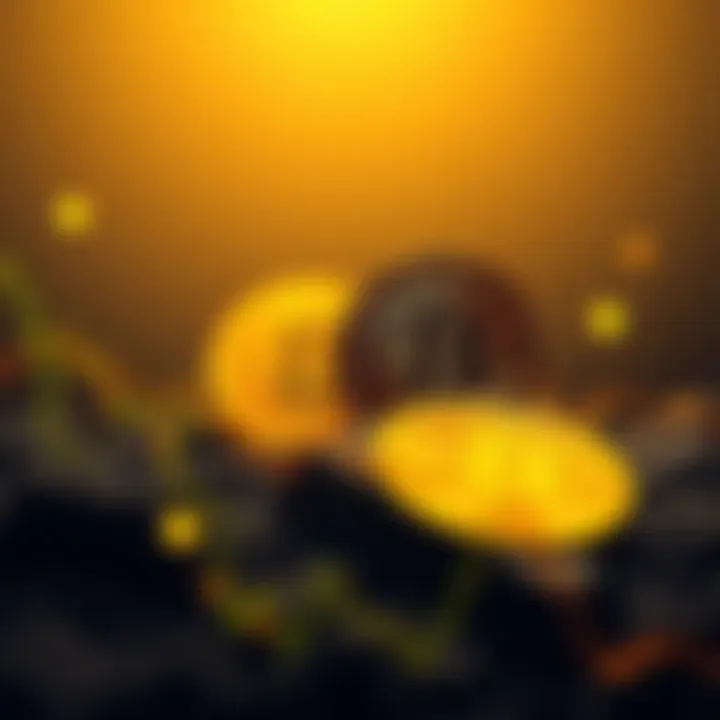 A chart showing the decline in gold prices alongside a stable Bitcoin price, highlighting the recent market trends.