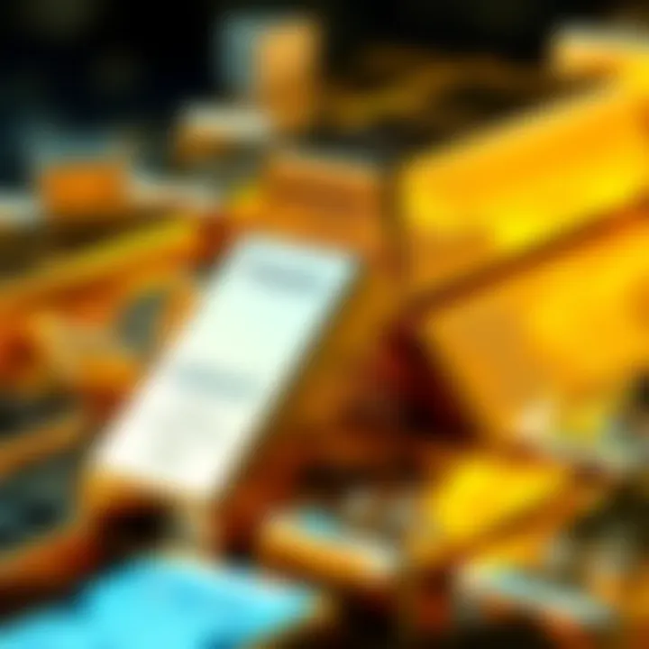Shiny gold and silver bars stacked together, symbolizing record commodity prices