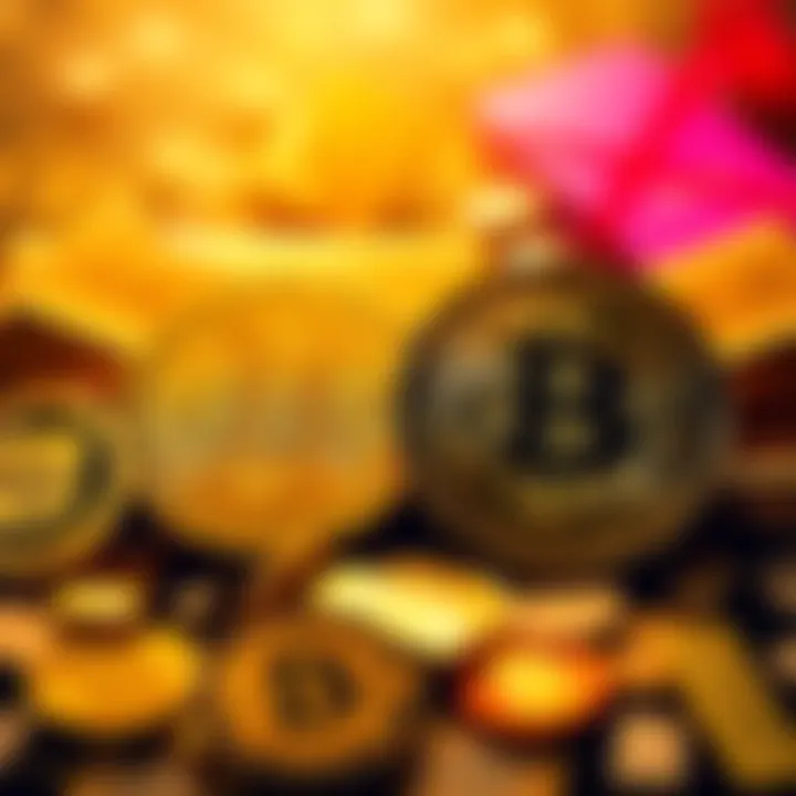 A split image showing gold bars on one side and Bitcoin coins on the other, symbolizing the contrast between traditional and digital wealth in times of conflict.