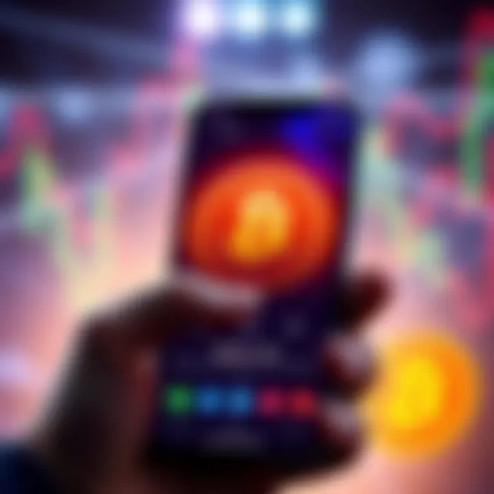 Screenshot of the GoMining app showing daily Bitcoin earnings and features