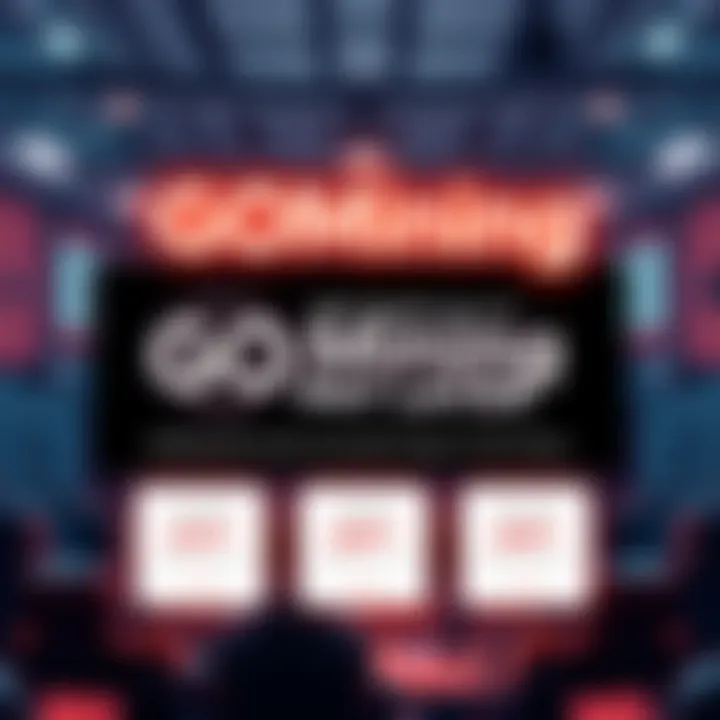 A graphic showing the GOMining logo with text highlighting the Buy Now Pay Later program for NFT miners, featuring digital miner icons and payment plan options