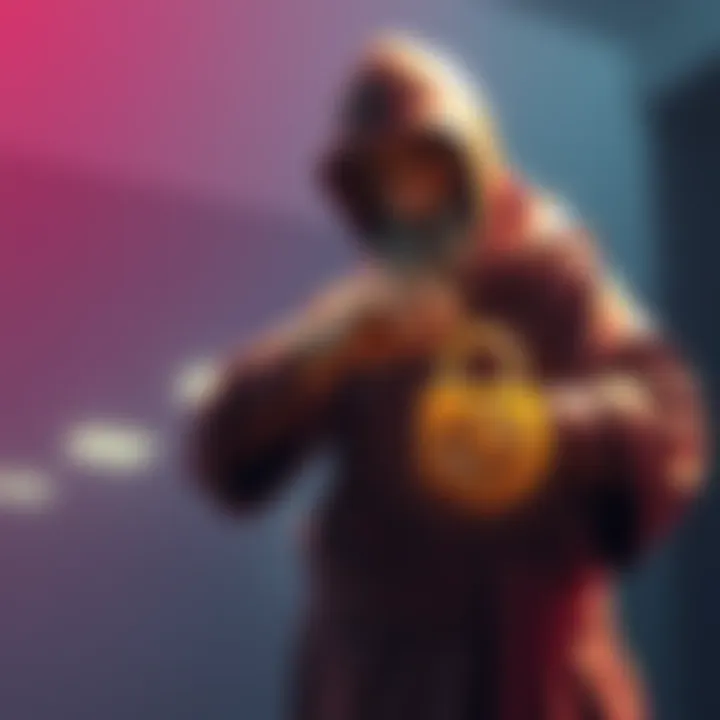 A friendly figure assisting a person to unlock their funds with a key, symbolizing financial help and support.