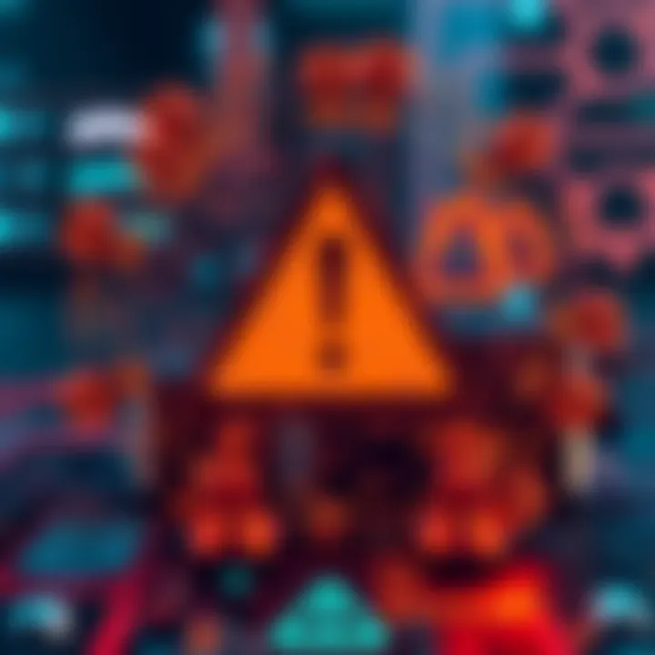 A graphic showing a warning signal from Google Quantum AI about potential threats to cryptocurrency security due to quantum computing capabilities.