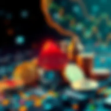 Google Quantum and Cryptocurrency A futuristic representation of Google Quantum symbolically supporting cryptocurrency, with digital coins and quantum computing elements.