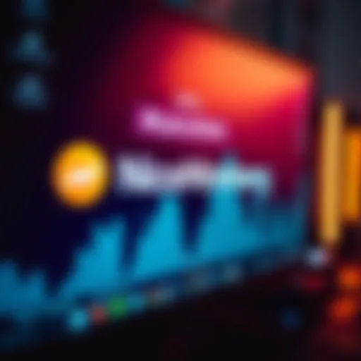 Close-up of a computer screen showing a GPU benchmarking process halted with NiceHash Quickminer logo