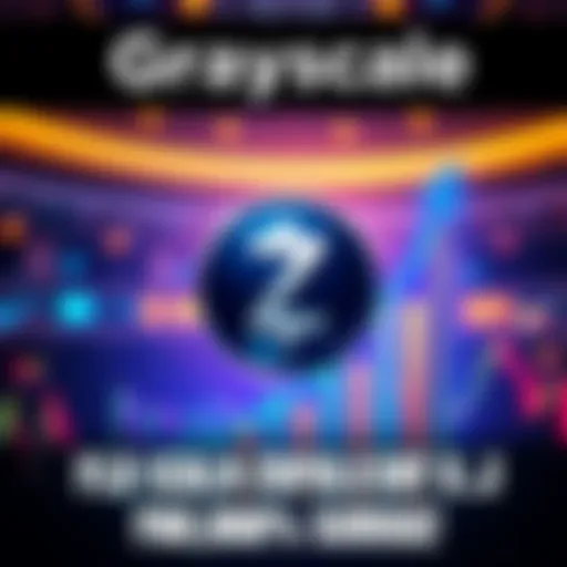 Grayscale logo with Zcash symbol and a rising graph showing 1000% increase