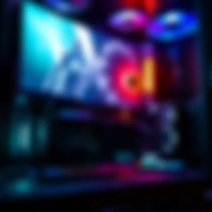 A GeForce GTX 1060 6GB mining card installed in a PC case with spinning fans, showing lack of video display on monitor.