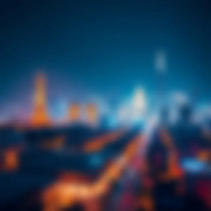 A graphic showing an Indian city skyline with tech elements, promoting hackathon sponsorship by a European company.