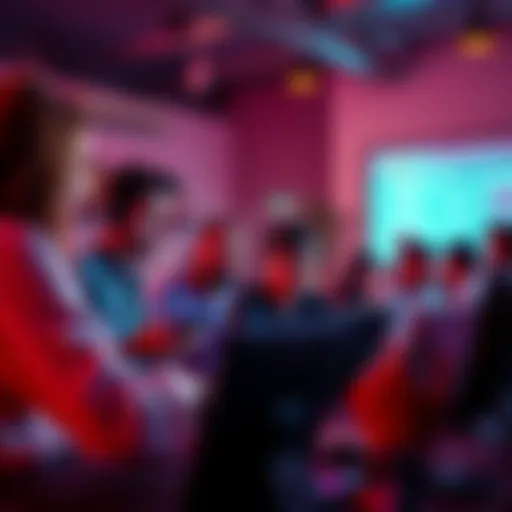 Hackathon Team Collaboration A diverse group of people brainstorming and coding together at a hackathon event in Greater Noida.