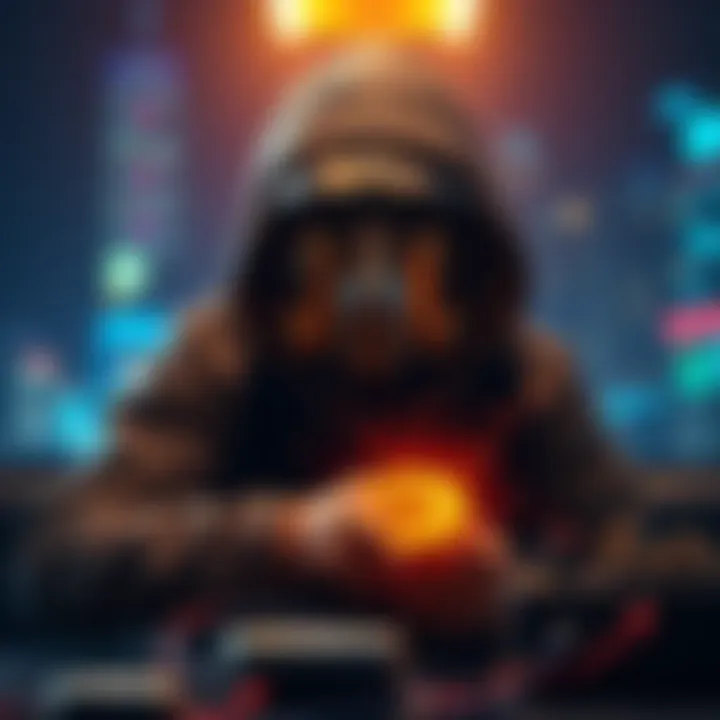 A hacker takes advantage of a vulnerability in a smart contract, minting fake stablecoins and converting them to Ethereum.