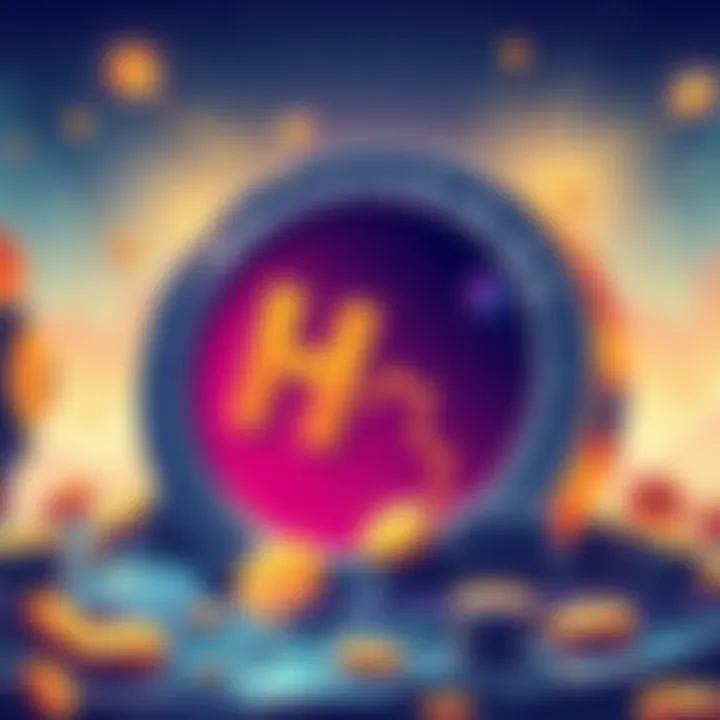 Illustration showing coins with downward trends being overshadowed by a large halvening sign, highlighting skepticism about their future value in the crypto market.