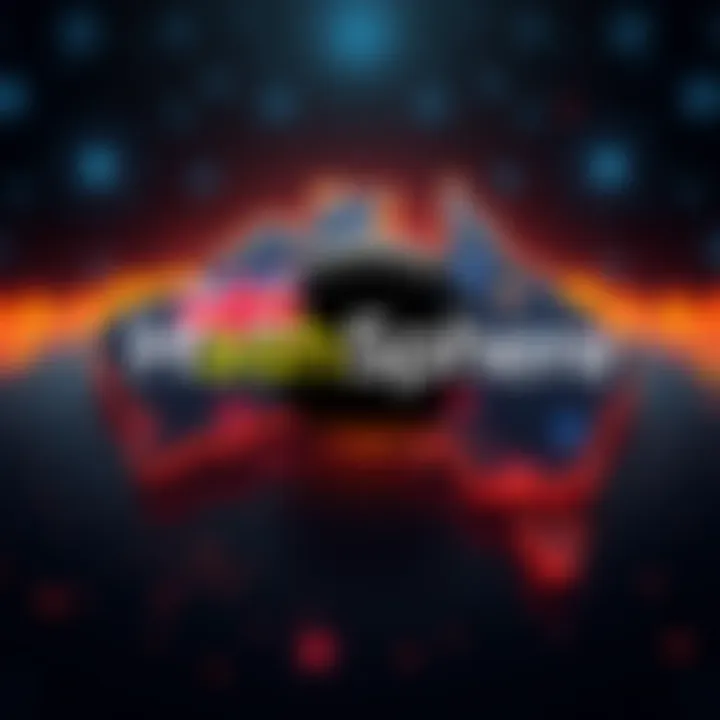 HashSphere logo placed over a map of Australia, symbolizing its role in Project Acacia