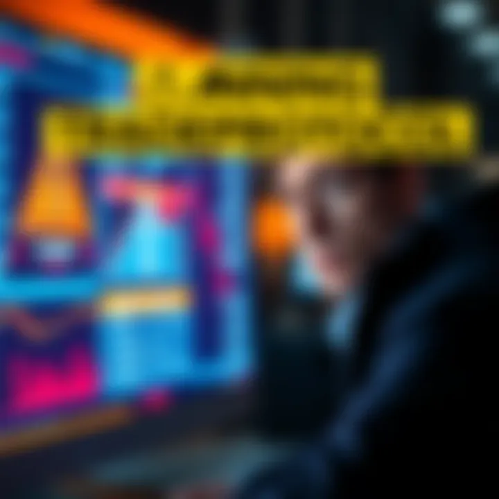A trader looking concerned at a computer screen displaying warning signs related to Haveno TradeProtocol